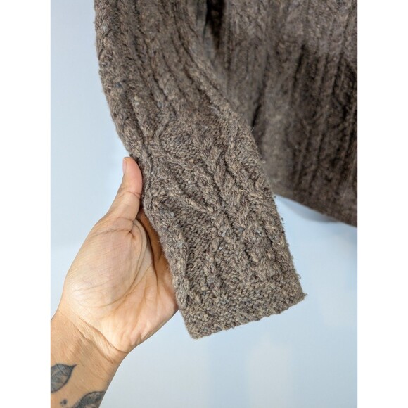 LAUREN Ralph Lauren Womens Brown Wool Turtleneck Sweater Sz M Capsule Quier Luxe - Picture 5 of 7